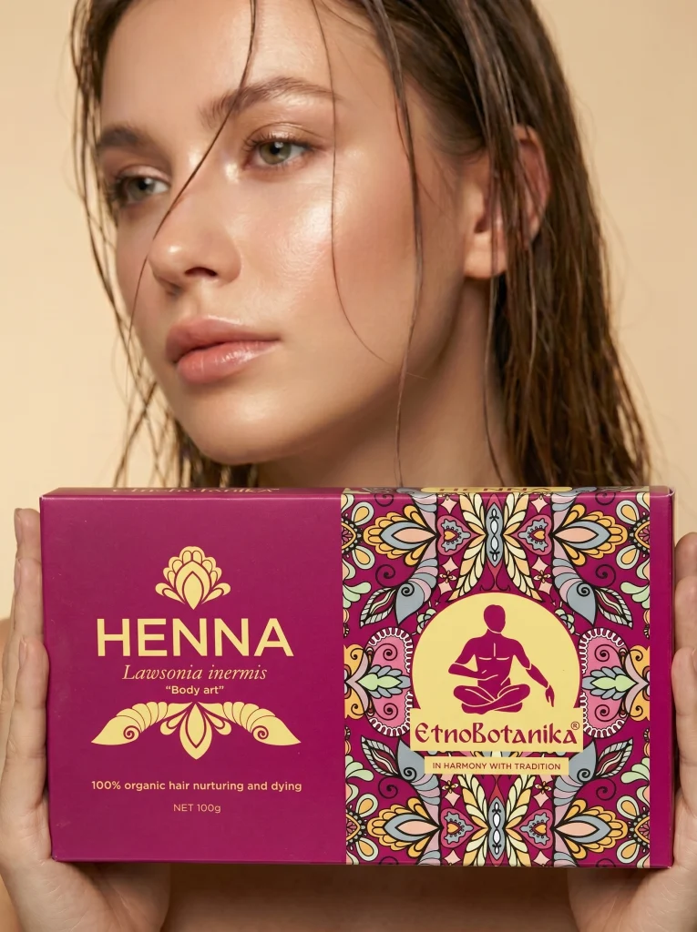 izdelek henna za naravno barvanje las